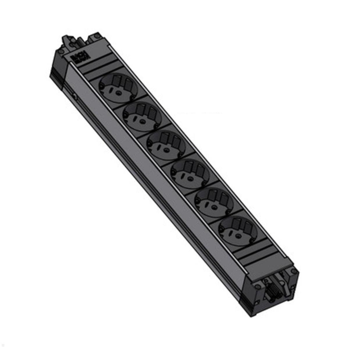 Bachmann STEP ALU 6-fach Steckdosenleiste (906.18804)
