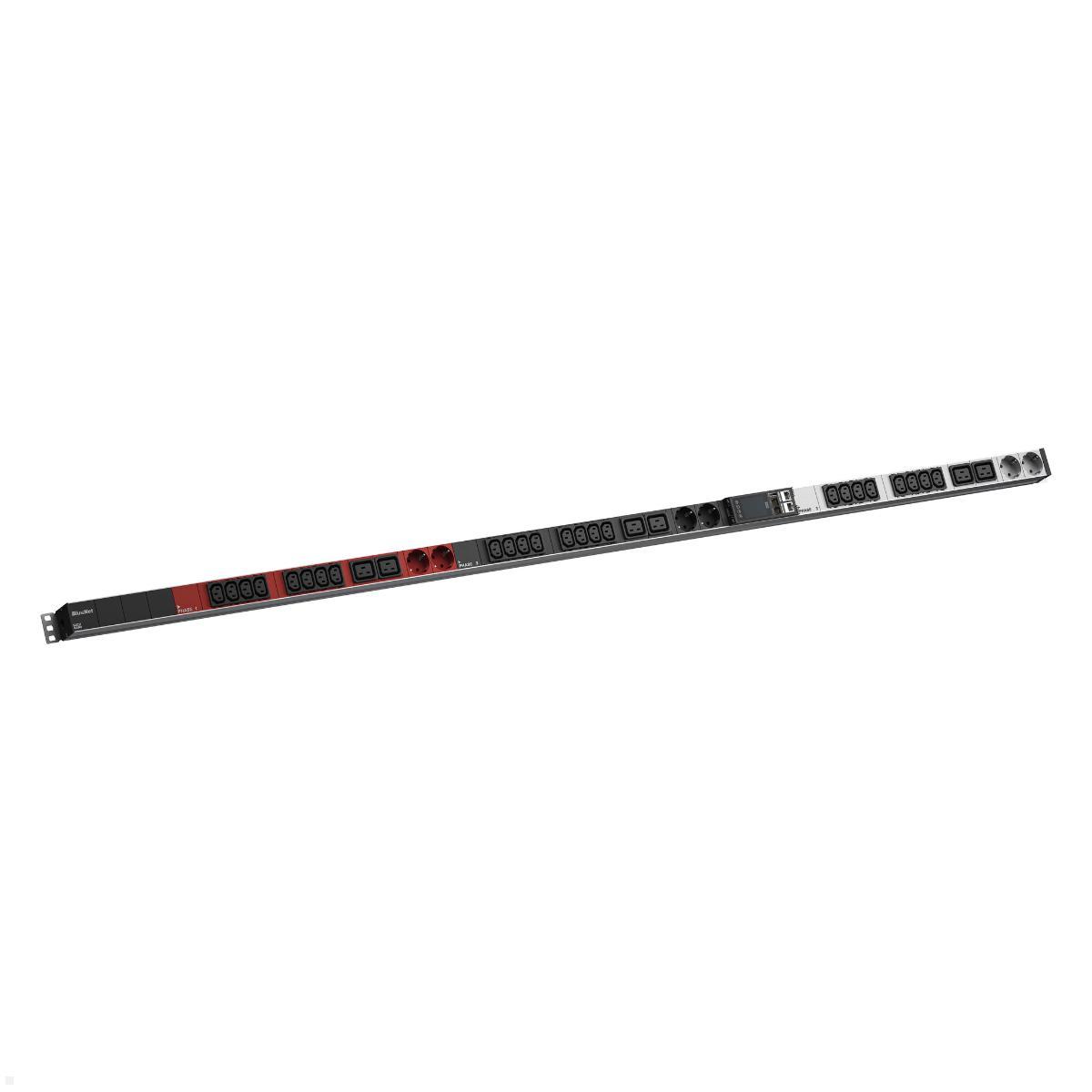 Bachmann BN ESSENTIAL Metered - 16/5p Rack PDU mit 24xC13, 6xC19, 6xCEE7/3 & Display (BM0024225)