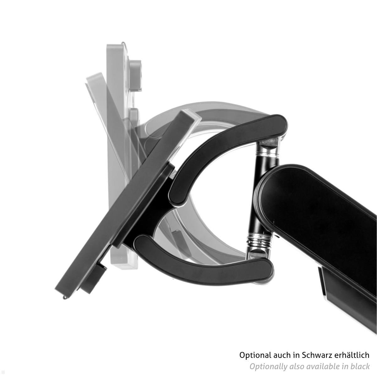 Bachmann ZG1 Monitorhalterung mit Tischklemme 17-34 Zoll, weiß, neigbar Bachmann ZG1 Monitorhalterung mit Tischklemme 17-34 Zoll, weiß, neigbar