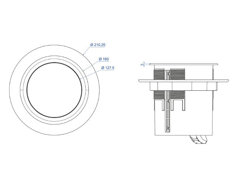 Bachmann 904.008 LIFT Steckdose Einbaumaße