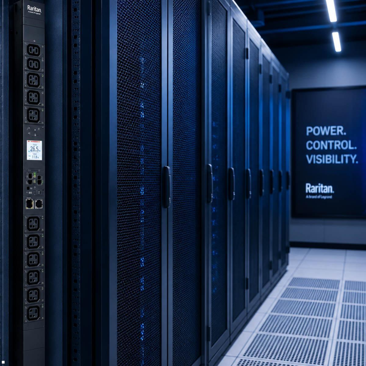 Legrand Raritan iX Rack-PDU 0U mit 18xC13 / 18xHDOT Cx, 3-phasig 400V 32A, Input Metered (PX4-1699-E7V2), Überlastschutz Breaker 10kAIC