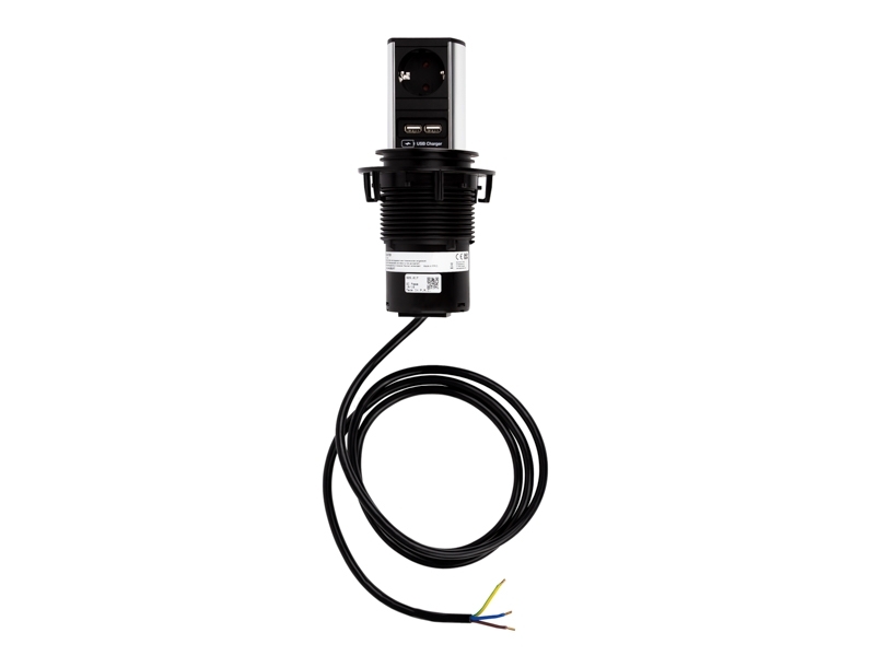 Bachmann ELEVATOR 1x Steckdose 2x USB Charger (928.017) inkl. 2m Zuleitung Bachmann ELEVATOR 1x Steckdose 2x USB Charger (928.017) inkl. 2m Zuleitung