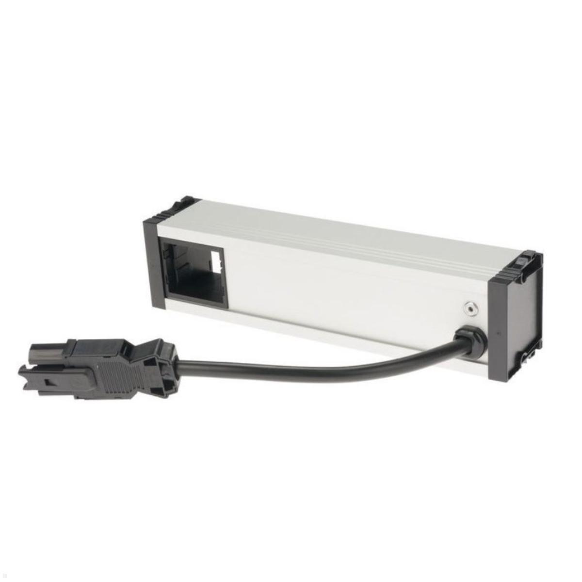 Bachmann CONI Modulträger 4-fach 3x Steckdose, 1x CM (912.028), Rückansicht