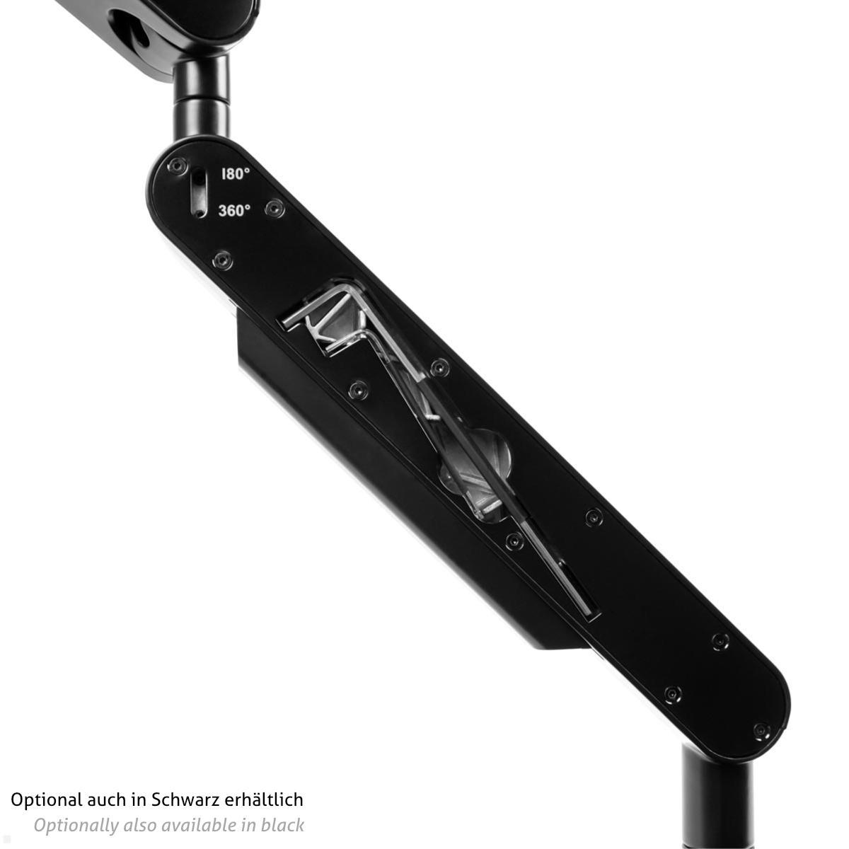 Bachmann ZG1 Monitorhalterung mit Tischklemme 17-34 Zoll, weiß, Detail Monitorarm Bachmann ZG1 Monitorhalterung mit Tischklemme 17-34 Zoll, weiß, Detail Monitorarm