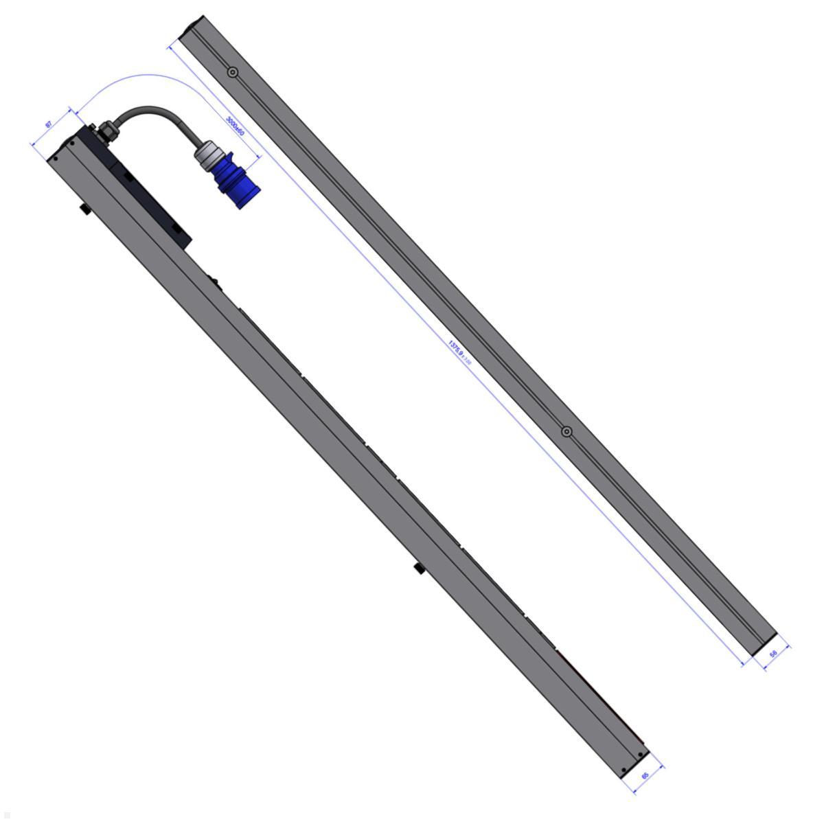 Bachmann BN PRO Metered – 32A Rack PDU mit 24xC13 / 4xC19 / 2xMCB, 3,0m CEE 32A/3p (BM0015592) Detail