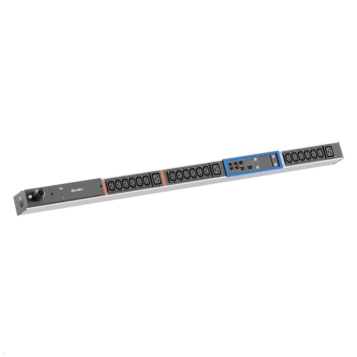 Bachmann BN PRO Metered – 16A Rack PDU mit 18xC13 / 3xC19 & Display, 3,0m CEE 16A/5p (BM0015599)