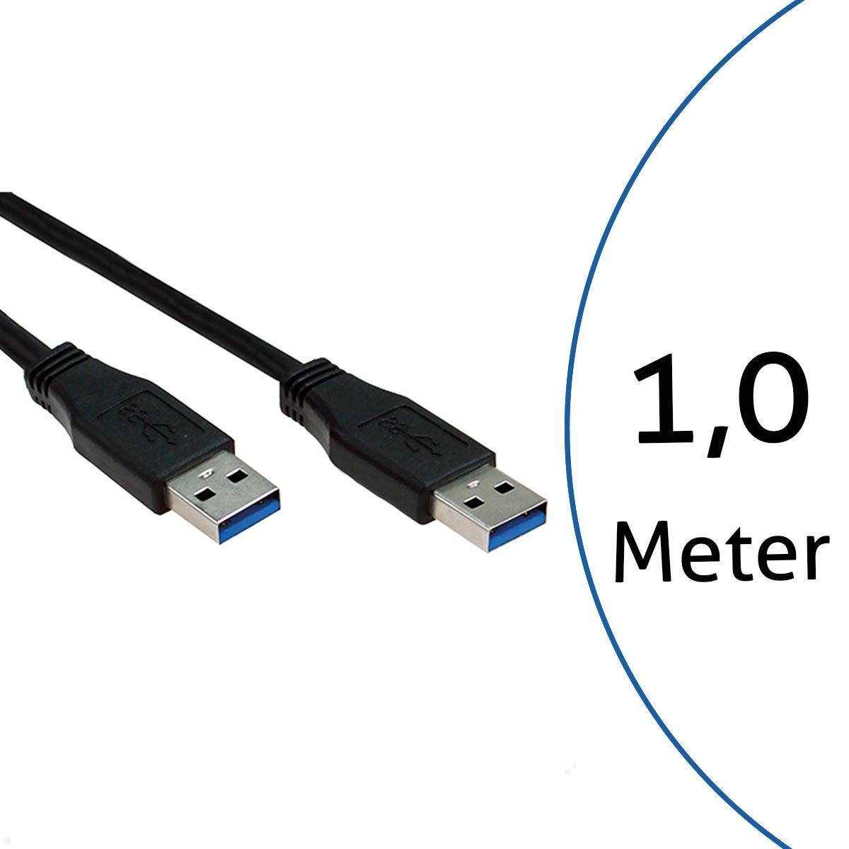 DELOCK 87826: USB 3.1 Kabel, C Stecker auf A Buchse, Einbau, 1 m