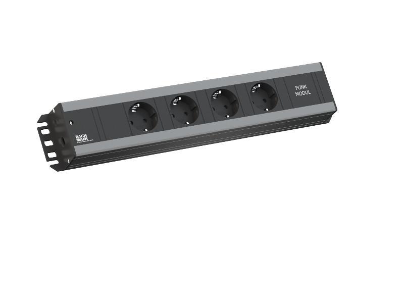 Bachmann Handwerkerleiste 4x Steckdose, Funkmodul mit 1x Schaltgruppe (821.032)