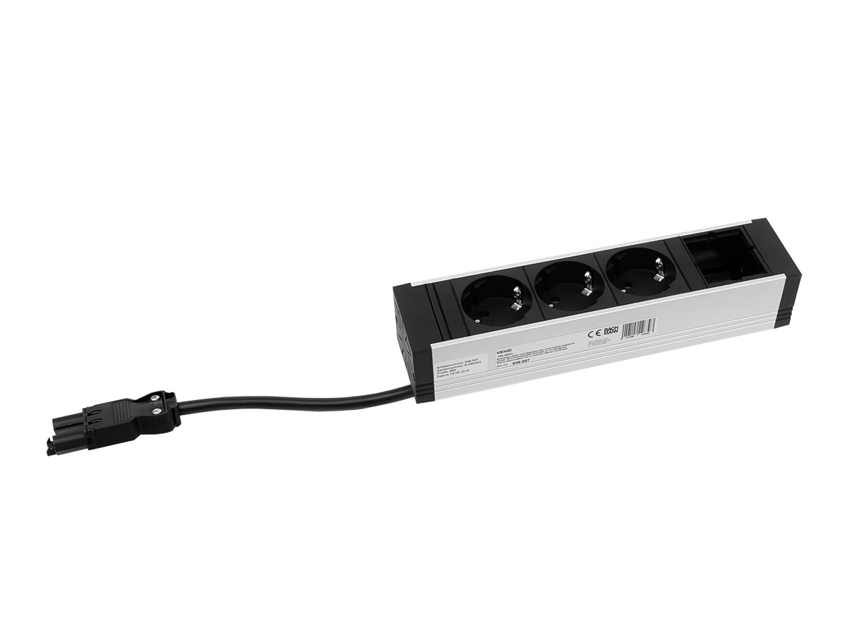 Bachmann VENID 3x Steckdose 1x Custom Modul (936.009) Ansicht Bachmann VENID 3x Steckdose 1x Custom Modul (936.009) Ansicht