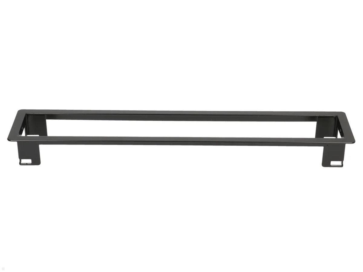 Bachmann Power Frame Einbaurahmen 6-fach, schwarz (915.006), Frontansicht Bachmann Power Frame Einbaurahmen 6-fach, schwarz (915.006), Frontansicht