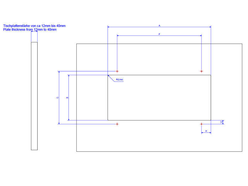 Bachmann TOP FRAME Rahmen 925.801 Zeichnung Bachmann TOP FRAME Rahmen 925.801 Zeichnung