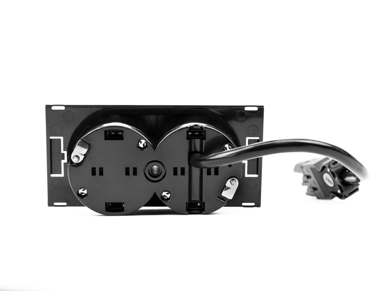 Bachmann DUE zweifach Unterputz Steckdose schwarz (929.010) Rückseite Bachmann DUE zweifach Unterputz Steckdose schwarz (929.010) Rückseite