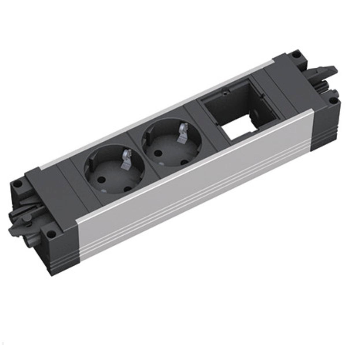 Bachmann STEP ALU 2x Steckdose 1x Custom Modul (906.09528) Bachmann STEP ALU 2x Steckdose 1x Custom Modul (906.09528)