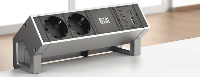 Bachmann Steckdosenleiste USB Klemme Bachmann Steckdosenleiste USB Klemme