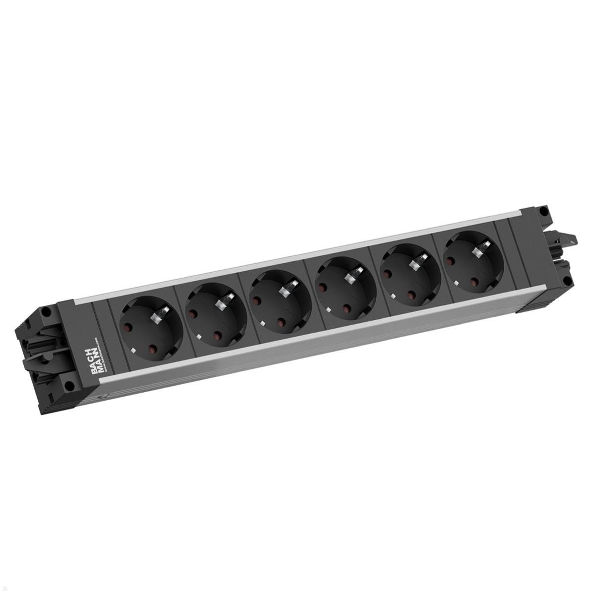 Bachmann STEP ALU 6-fach Steckdosenleiste (906.18804)