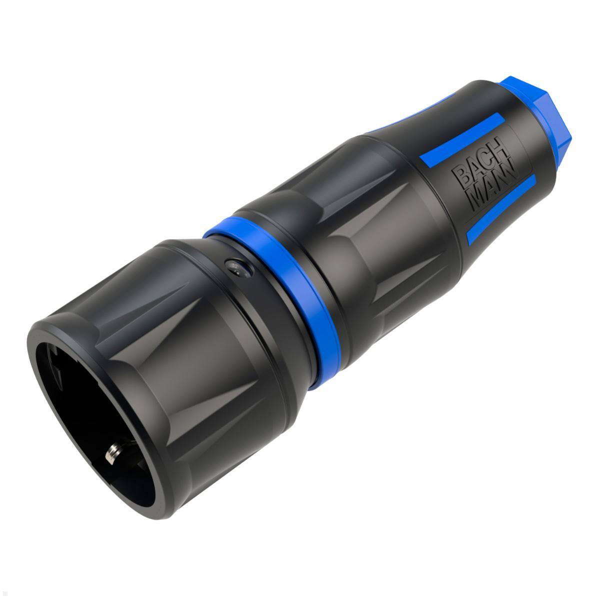 Bachmann Profi-Schutzkontaktkupplung CEE7/3, gummiert (BM0017348) Bachmann Profi-Schutzkontaktkupplung CEE7/3, gummiert (BM0017348)