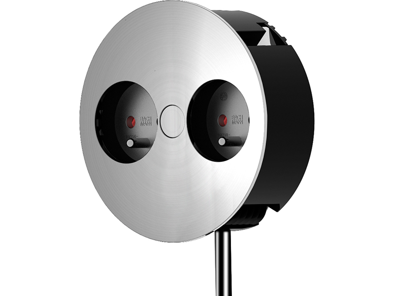 Bachmann Twist 2S 2x Schuko Edelstahl 931.000 Bachmann Twist 2S 2x Schuko Edelstahl 931.000