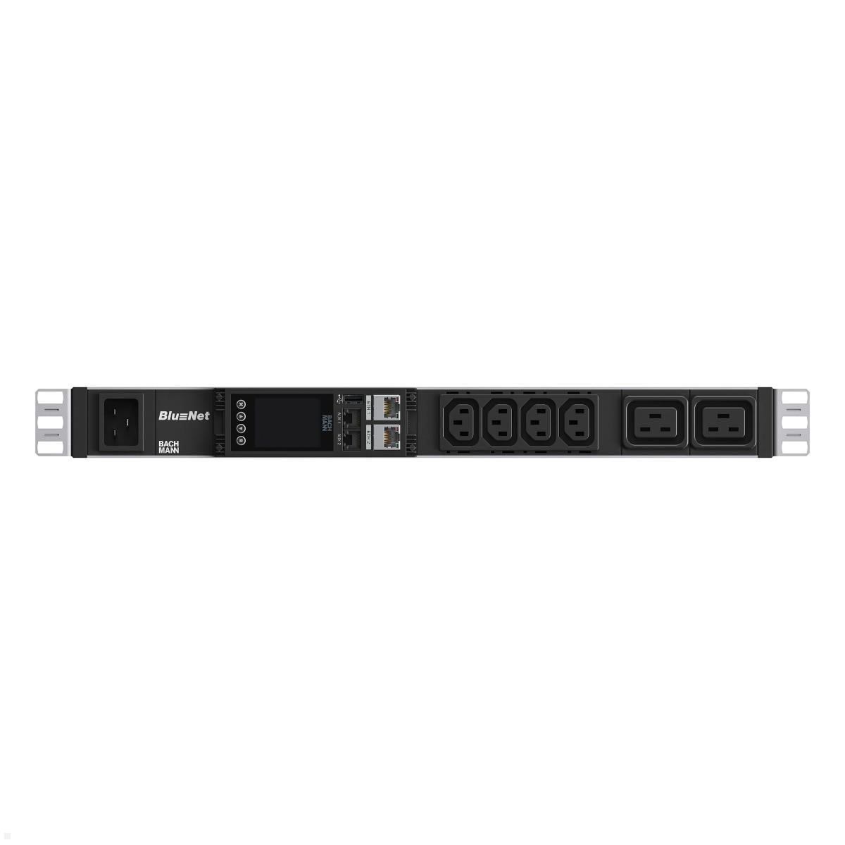 Bachmann BN ESSENTIAL Metered - 19" PDU mit  4xC13, 2xC19, C20 & Display