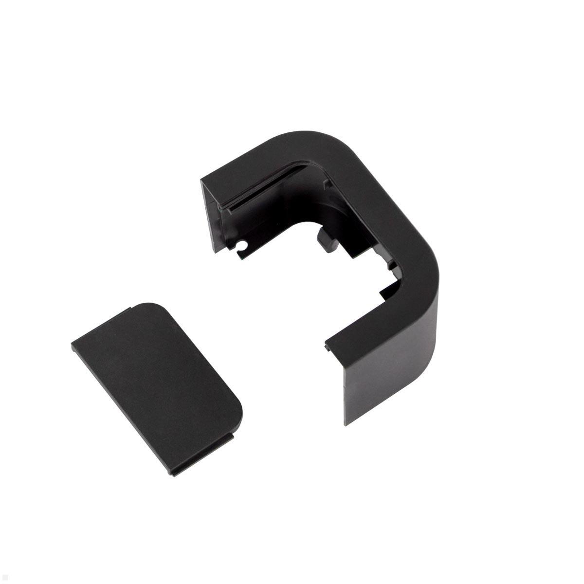 Bachmann PRIMO 2 3x Steckdose mit USB-A / USB-C Charger (350.008), Endkappen Ansicht Bachmann PRIMO 2 3x Steckdose mit USB-A / USB-C Charger (350.008), Endkappen Ansicht