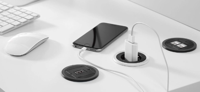 Bachmann Steckdosenleiste, versenkbare Steckdose, Einbausteckdose