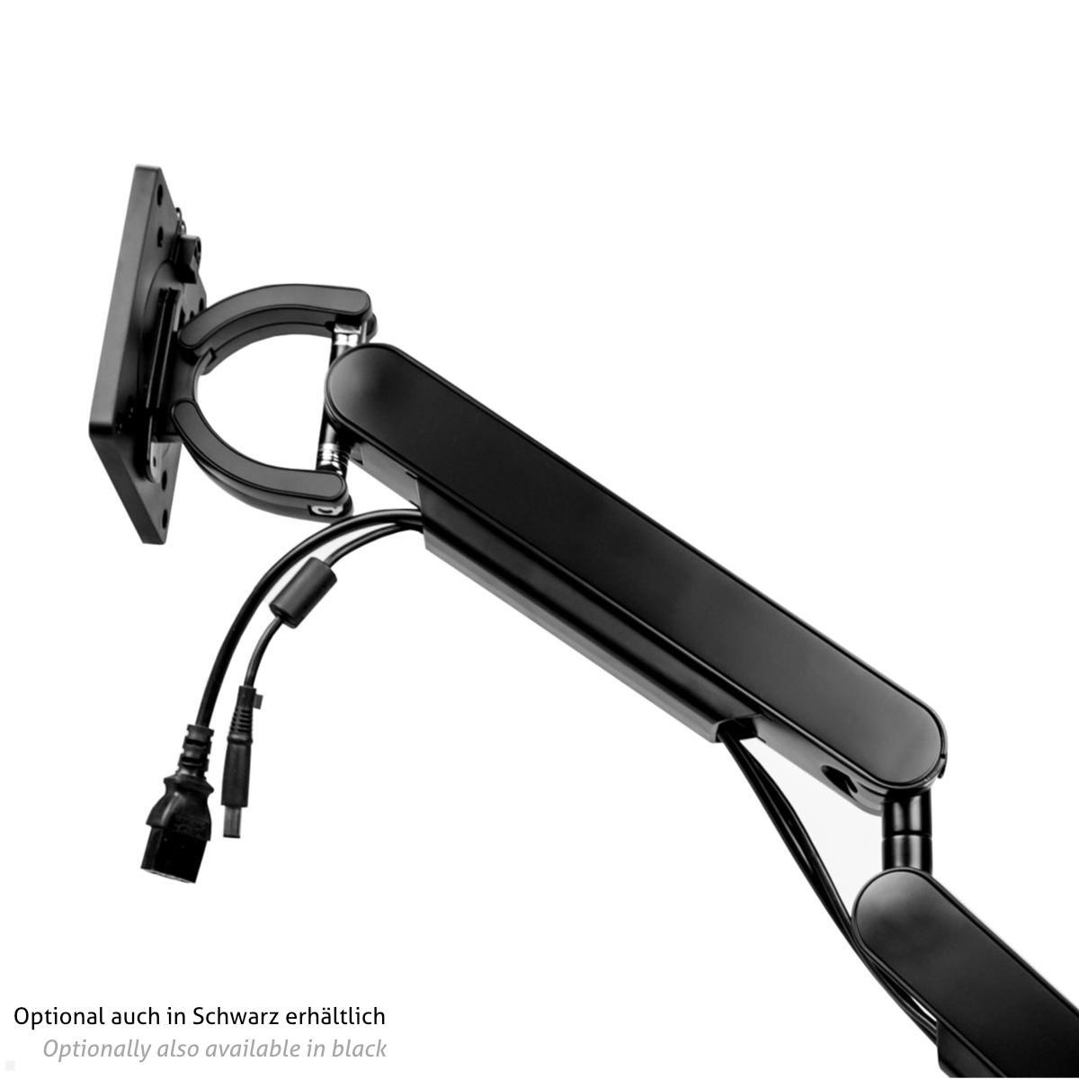 Bachmann ZG1 Monitorhalterung mit Tischklemme 17-34 Zoll, weiß, Kabelmanagement Bachmann ZG1 Monitorhalterung mit Tischklemme 17-34 Zoll, weiß, Kabelmanagement