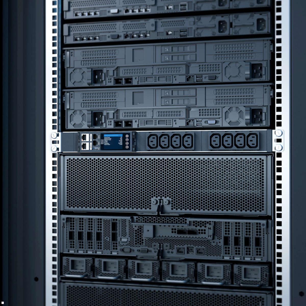 Bachmann BN ESSENTIAL Metered - 16/5p Rack PDU mit 24xC13, 6xCEE7/3 & Display (BM0024224), Anwendungsbeispiel