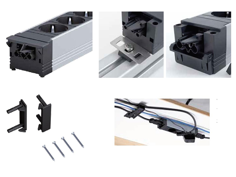 Bachmann STEP Zubehör Befestigung mit Schrauben (375.502) Bachmann STEP Zubehör Befestigung mit Schrauben (375.502)