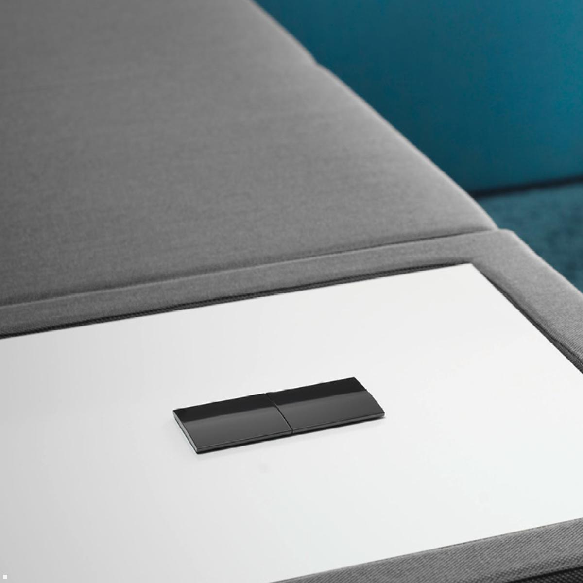 Bachmann DUE 2-fach Steckdose mit Zuleitung, Deckel schwarz (929.000DB), Sitzecke Bachmann DUE 2-fach Steckdose mit Zuleitung, Deckel schwarz (929.000DB), Sitzecke