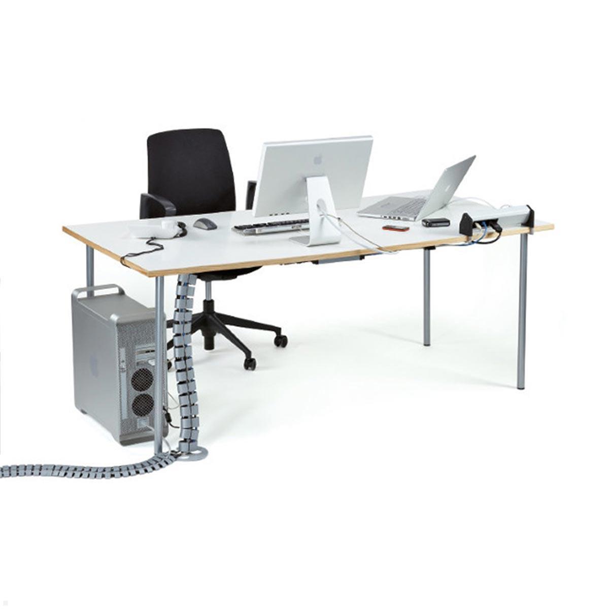 Bachmann Kabelschlange PRO Set mit Easy-Desk-3G-Halterung, schwarz (003.057B) Anwendung Arbeitsplatz Bachmann Kabelschlange PRO Set mit Easy-Desk-3G-Halterung, schwarz (003.057B) Anwendung Arbeitsplatz