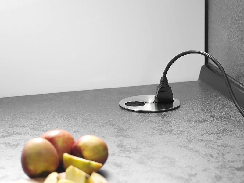 Bachmann Twist 1x Steckdose, 1x USB Charger (931.031) Edelstahl-Optik Anwendungbeispiel Bachmann Twist 1x Steckdose, 1x USB Charger (931.031) Edelstahl-Optik Anwendungbeispiel