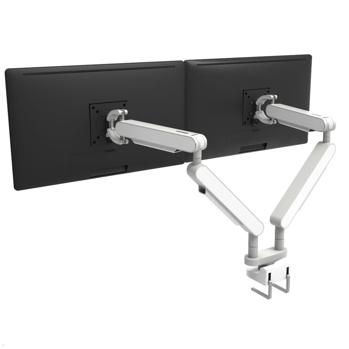 Bachmann ZG2 Dual Monitor Tischhalterung mit Tischklemme, weiß (945.011) Bachmann ZG2 Dual Monitor Tischhalterung mit Tischklemme, weiß (945.011)