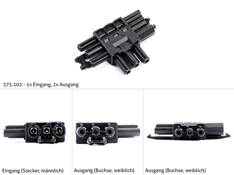 Bachmann Verteilerblock Wieland mit GST18 1E/2A flach (375.102) Eingang / Ausgang Bachmann Verteilerblock Wieland mit GST18 1E/2A flach (375.102) Eingang / Ausgang