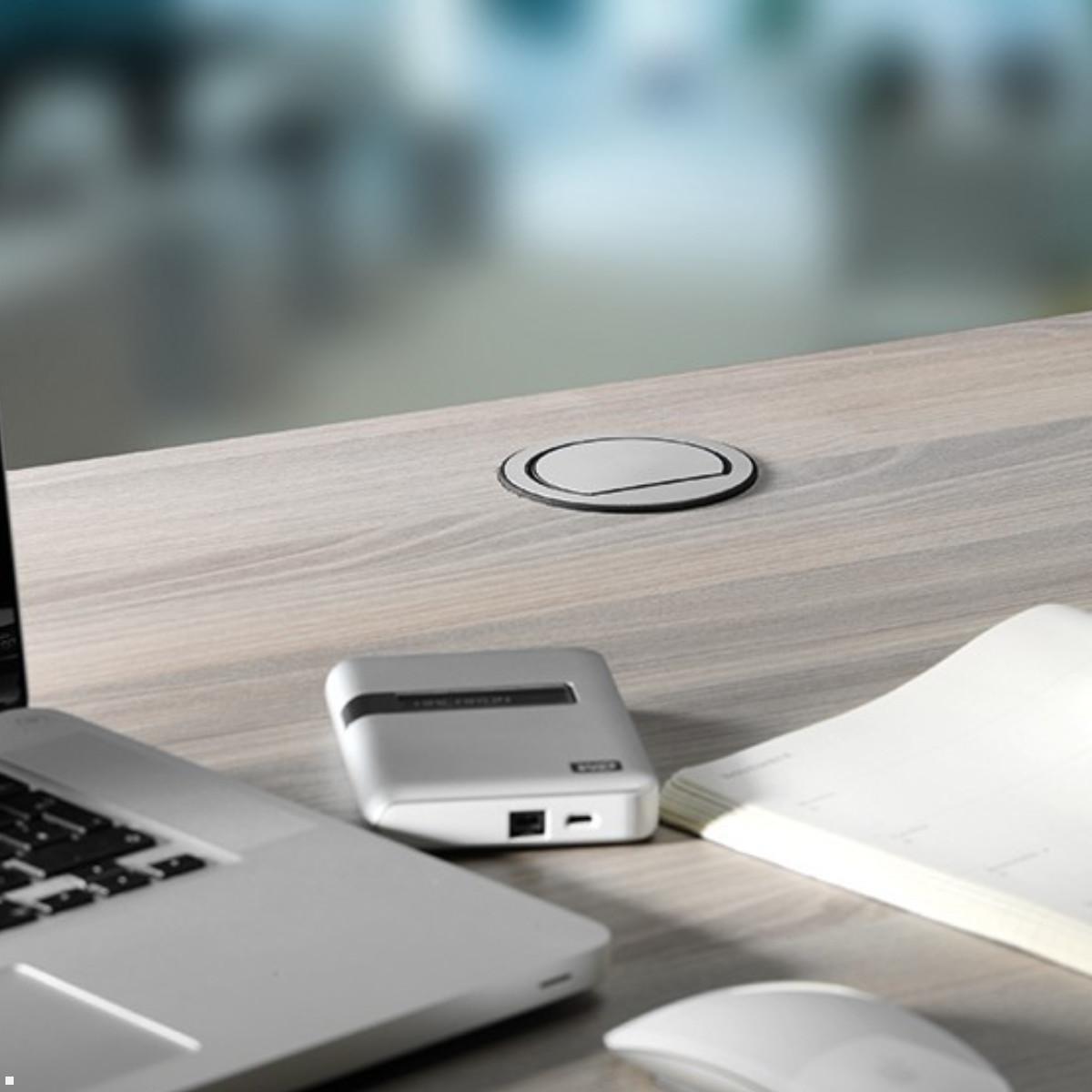 Bachmann ELEVATOR versenkbare Steckdose mit 2x CAT6A (928.0040), versenkt Bachmann ELEVATOR versenkbare Steckdose mit 2x CAT6A (928.0040), versenkt