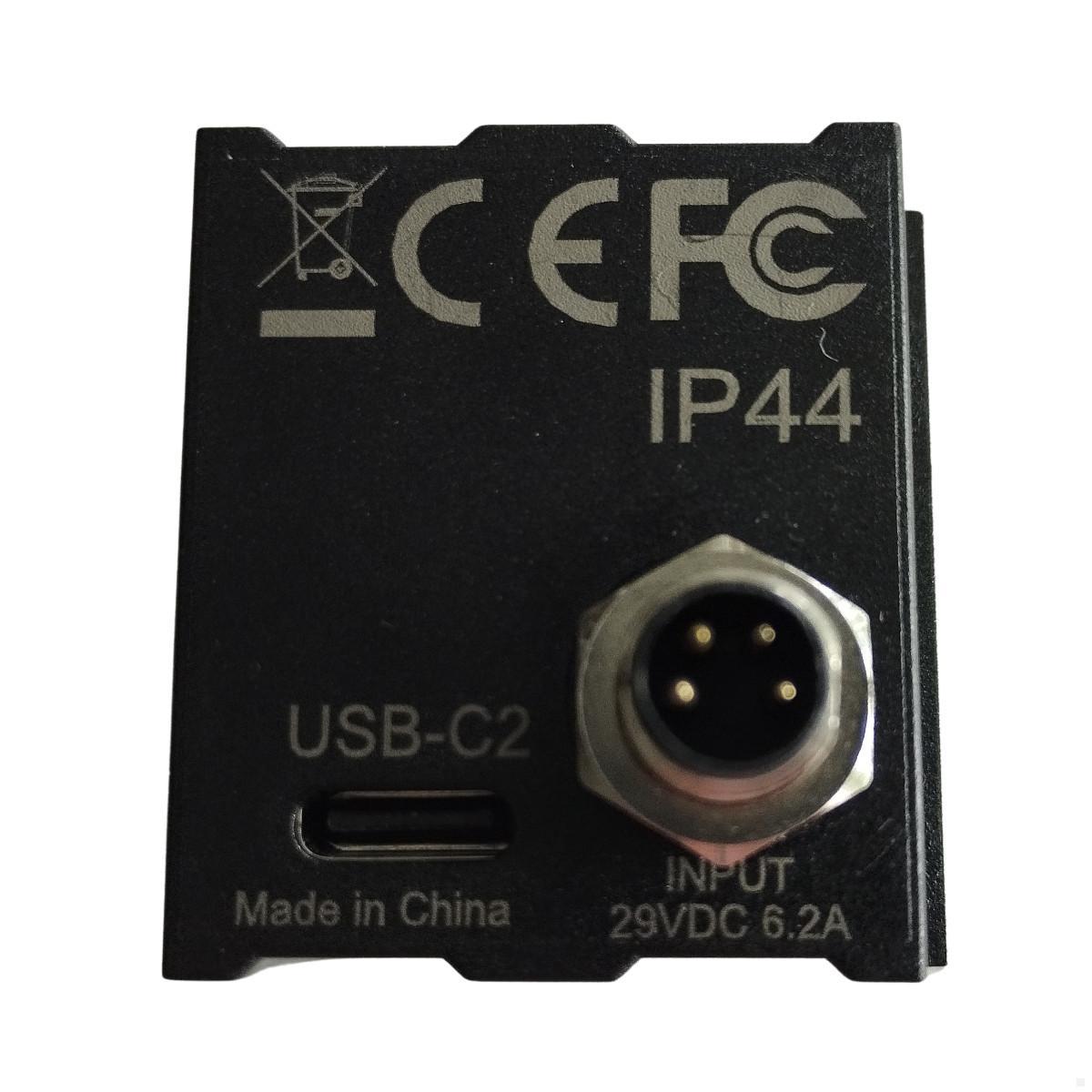 Bachmann PIX Einbau USB-Charger USB-C/USB-C, Ladegerät Unterputz (BM939094), Custome Modul Rückansicht
