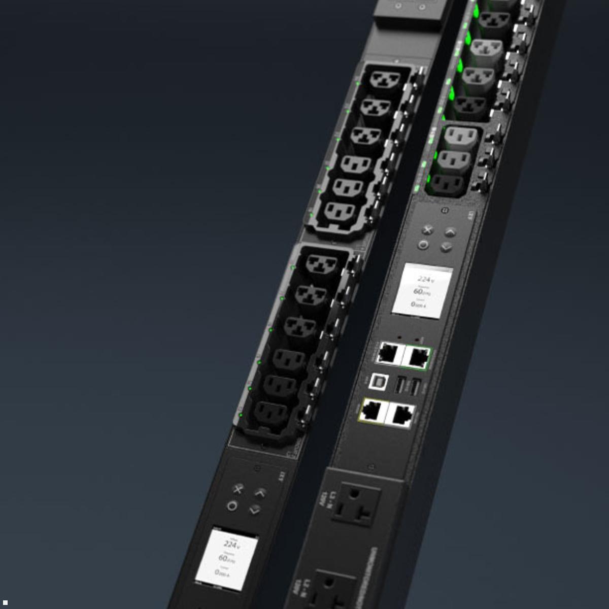 Legrand Raritan iX Rack-PDU 0U mit 12xC13 / 12xCX, 1-phasig 100-240V 16A, Input Metered (PX4-13A8C-C8E7A0), Gigabit-Ethernet Fernverwaltung
