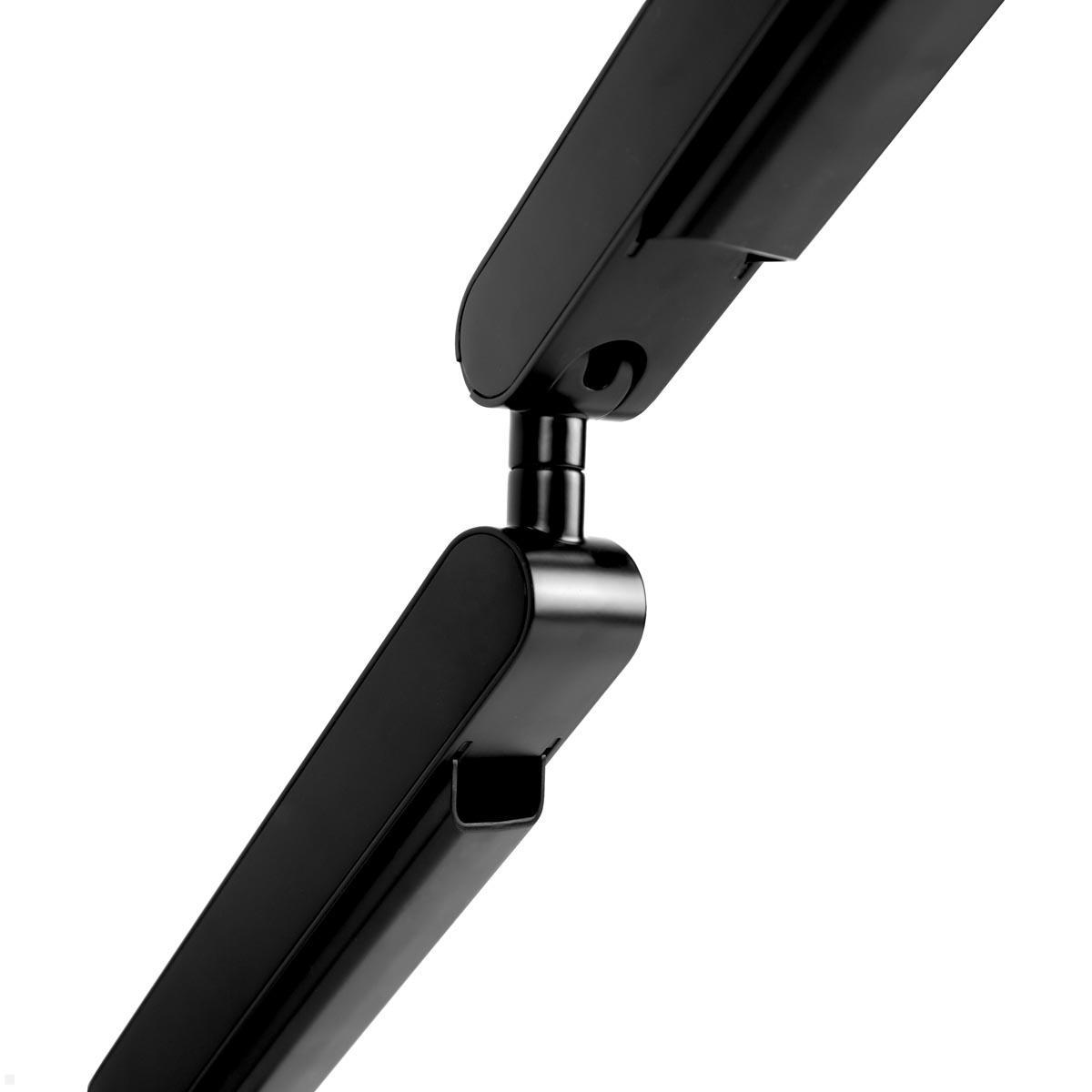 Bachmann ZG2 Dual Monitor Tischhalterung mit Tischklemme, schwarz (BM0013678), Detail Gelenk