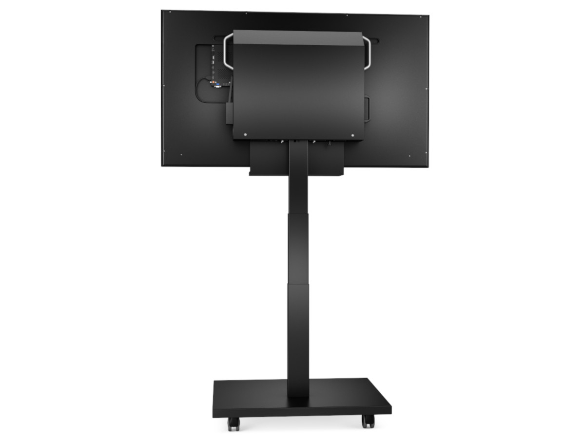 Bachmann Autarker Monitor mit Trolley Digital Signage, schwarz (701.0003) Rückseite