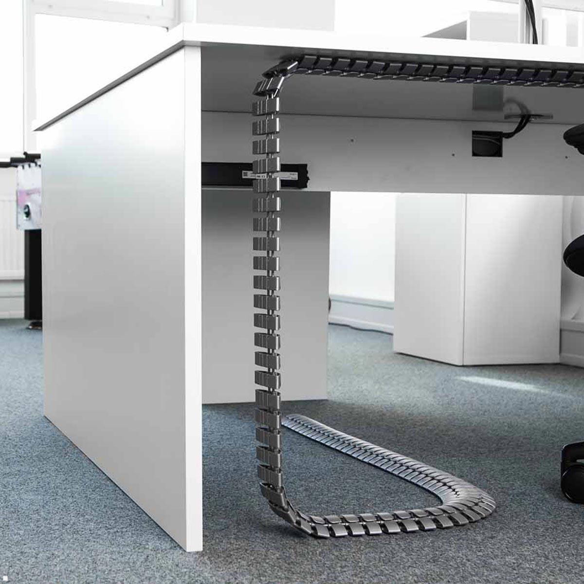 Bachmann Kabelschlange PRO Set mit Easy-Desk-3G-Halterung, silber (003.057S) Anwendung Office Bachmann Kabelschlange PRO Set mit Easy-Desk-3G-Halterung, silber (003.057S) Anwendung Office