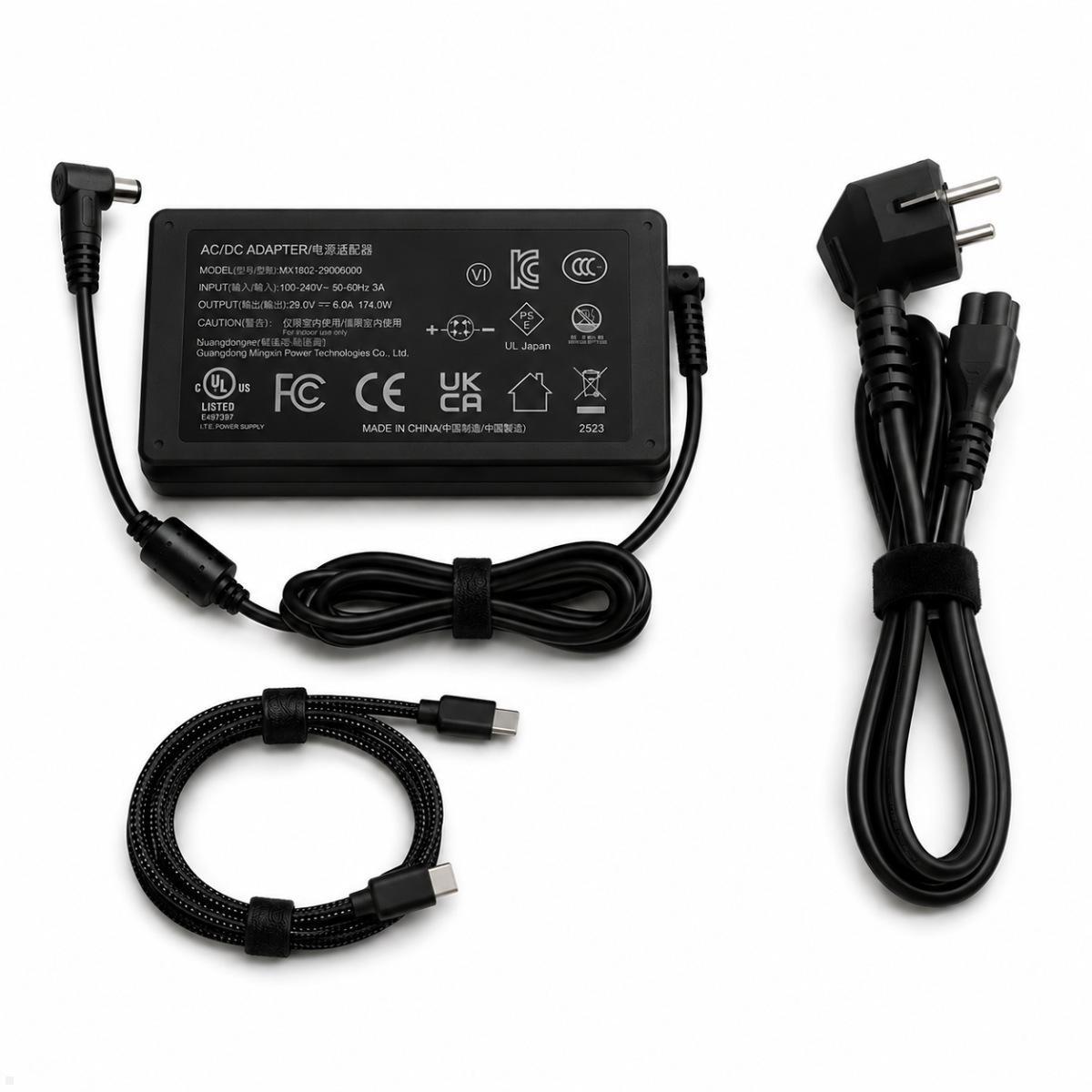 Bachmann KAPSA XXS USB-Charger C/C/C, Deckel Edelstahl Optik (BCM001E), Lieferumfang