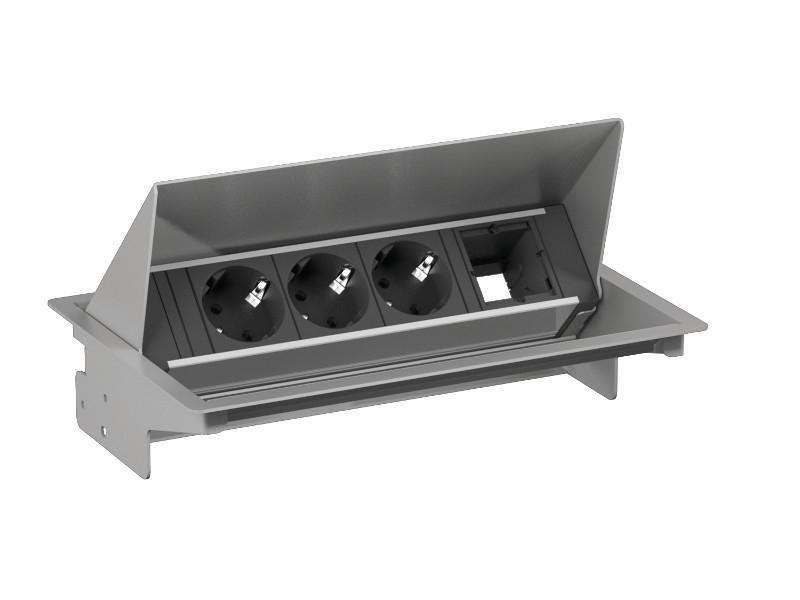 Bachmann CONEO Set Einbau Steckdose 4-fach 3x Steckdose, 1x Custom Modul (900.400) Mehrfachsteckdose Bachmann CONEO Set Einbau Steckdose 4-fach 3x Steckdose, 1x Custom Modul (900.400) Mehrfachsteckdose