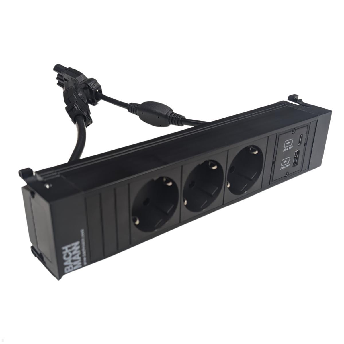 Bachmann Power Frame 4-fach 3x Steckdose 1x USB-Charger A/C (916.500) Bachmann Power Frame 4-fach 3x Steckdose 1x USB-Charger A/C (916.500)