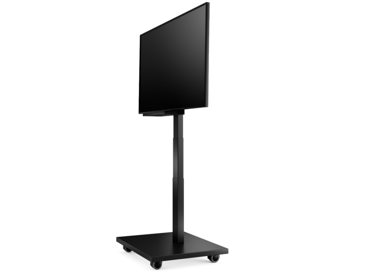 Bachmann Autarker Monitor mit Trolley Digital Signage, schwarz (701.0003) Seitenansicht