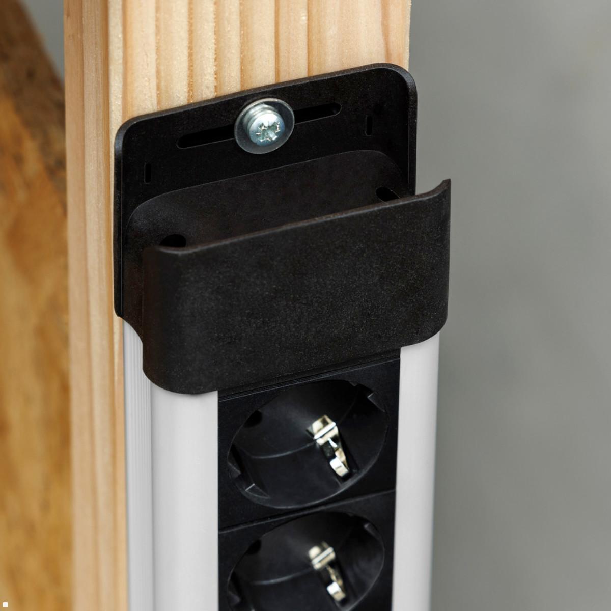 Bachmann CONNECTUS 6x Steckdose, 1x Schalter, 2m Zuleitung (BM005905), individuelle Befestigung