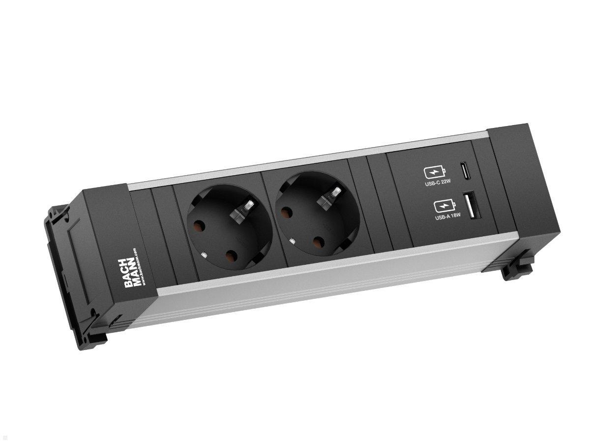 Bachmann Power Frame, 2x Steckdose, 1 USB-C / USB-A Charger (916.501) Bachmann Power Frame, 2x Steckdose, 1 USB-C / USB-A Charger (916.501)