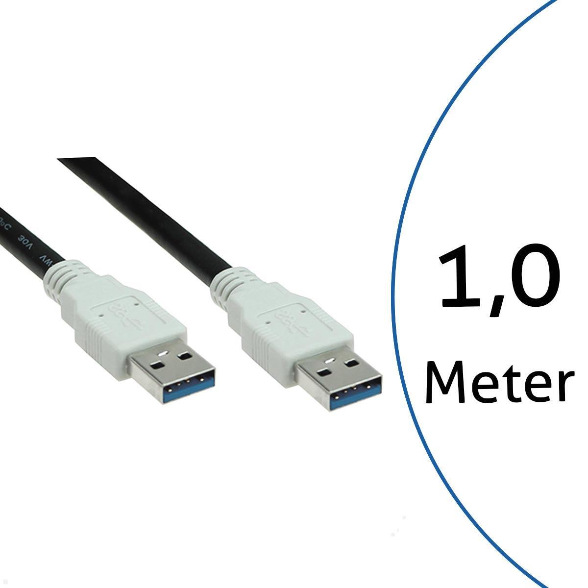 DELOCK 87826: USB 3.1 Kabel, C Stecker auf A Buchse, Einbau, 1 m