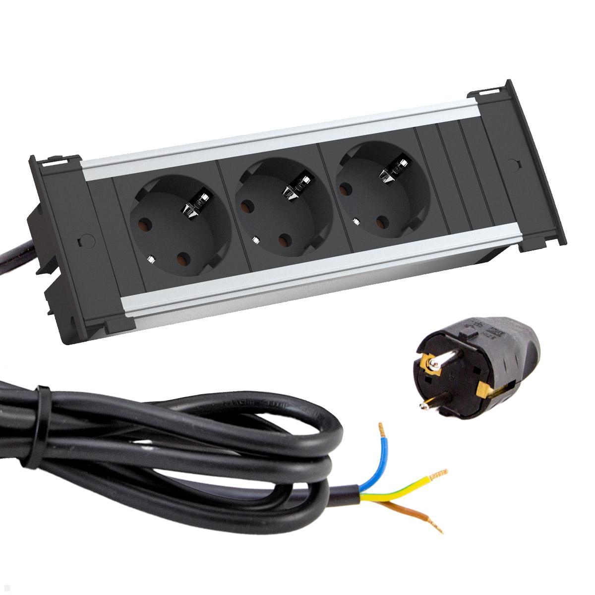 Bachmann KAPSA 3 x Einbau Steckdose mit Stromzuleitung (927.000) Bachmann KAPSA 3 x Einbau Steckdose mit Stromzuleitung (927.000)