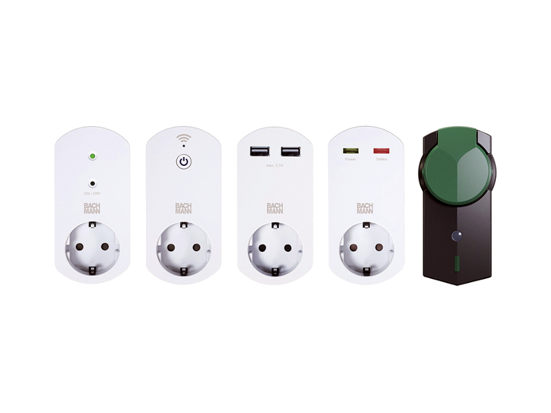 Bachmann SMART Adapter mit 2-fach USB-Charger (919.024)