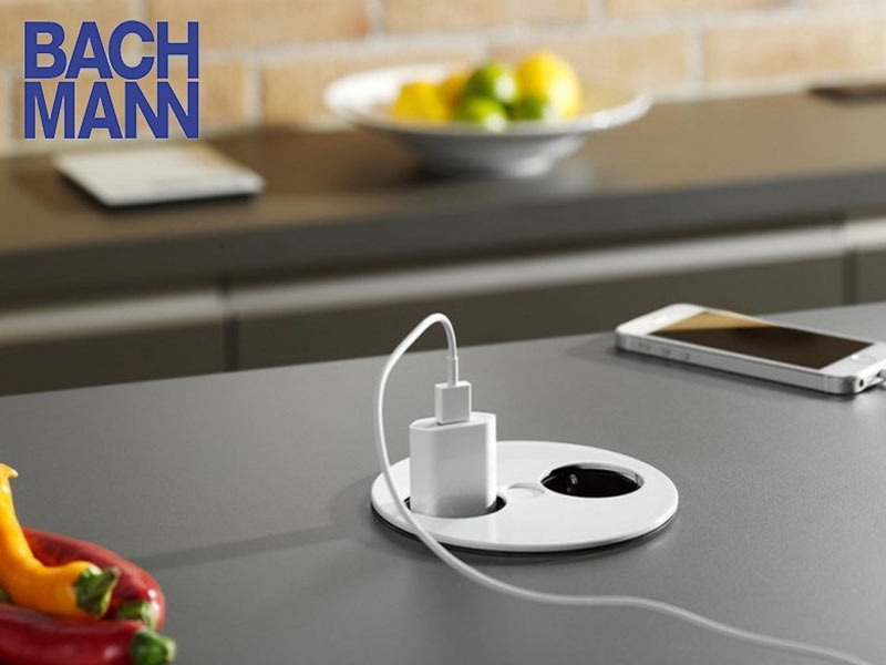 Bachmann Twist 1x Steckdose, 1x USB Charger (931.231) weiß matt Anwendungsbeispiel Bachmann Twist 1x Steckdose, 1x USB Charger (931.231) weiß matt Anwendungsbeispiel