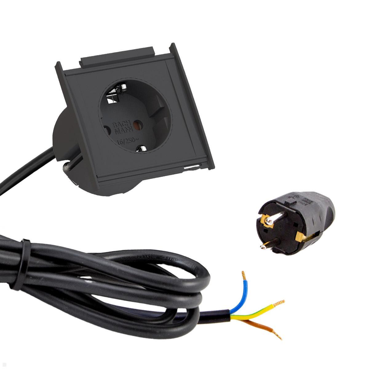 Bachmann KAPSA Einbau Steckdose (927.400) mit Stromzuleitung Bachmann KAPSA Einbau Steckdose (927.400) mit Stromzuleitung