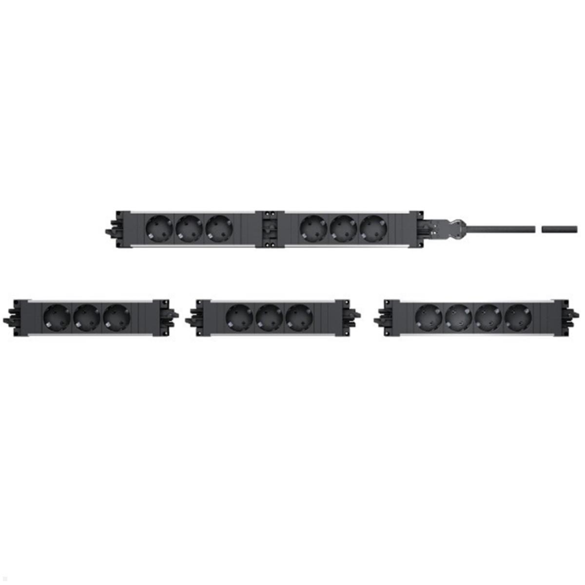 Bachmann STEP ALU 2x Steckdose mit USB-Charger 2x Custom Modul (906.09838), kaskadierbar Bachmann STEP ALU 2x Steckdose mit USB-Charger 2x Custom Modul (906.09838), kaskadierbar